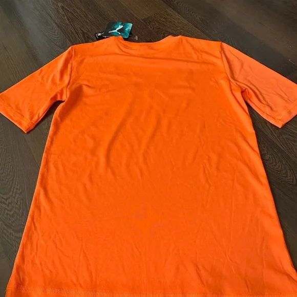 Puma Vibrant Orange Rash Guard and Aqua Swim Trunks - Picture 5 of 7